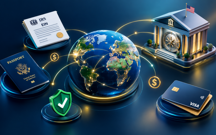 us llc bank account setup for non us residents with ein and passport